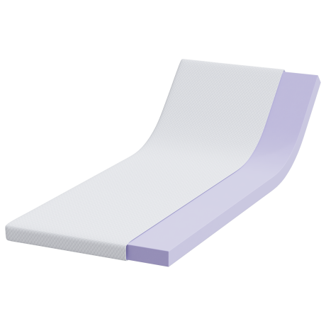 vidaXL Matraspads Wit 70 x 200 cm 100% polyester jacquard stof afbeelding3 - 1