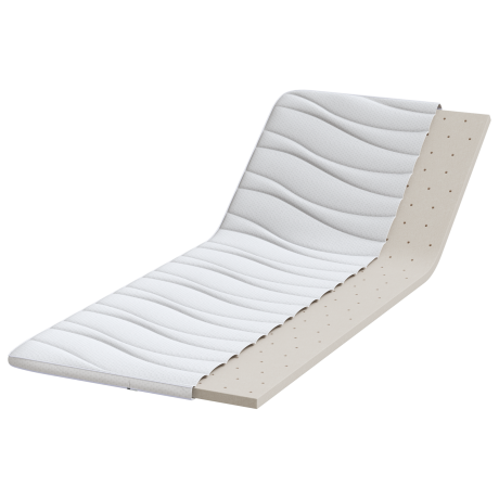 vidaXL Matraspads Wit 70 x 200 cm Niet-plakkende polyester afbeelding3 - 1