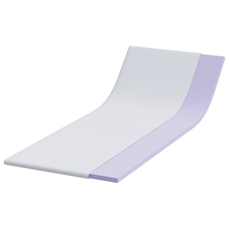 vidaXL Matraspads Wit 80 x 200 cm 100% polyester jacquard stof afbeelding3 - 1
