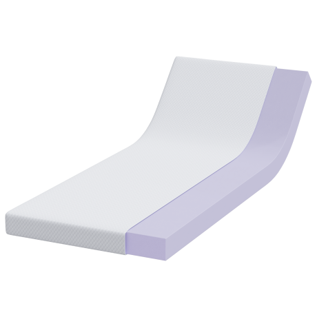 vidaXL Matraspads Wit 80 x 200 cm 100% polyester jacquard stof afbeelding3 - 1
