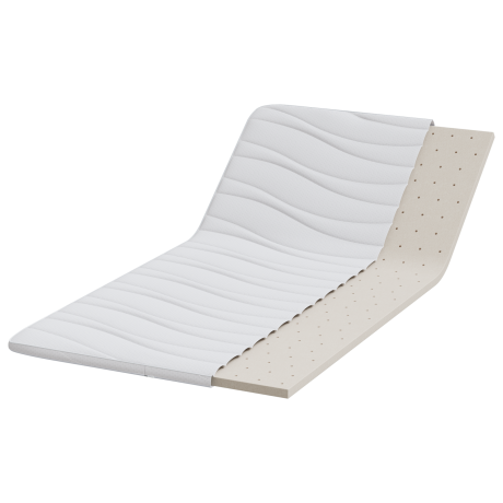 vidaXL Matraspads Wit 90 x 200 cm Niet-plakkende polyester afbeelding3 - 1