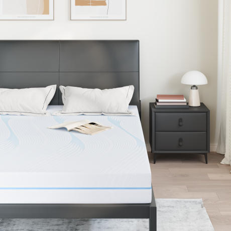 vidaXL Matrassen Wit 140 x 190 cm 100% polyester jacquard stof afbeelding3 - 1