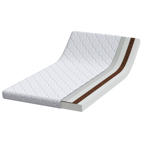 vidaXL Matrassen Wit 190 x 90 cm 100% polyester stof afbeelding3 - 1