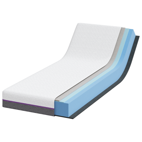 vidaXL Matrassen Wit, Grijs 70 x 200 cm 100% polyester jacquard stof afbeelding3 - 1