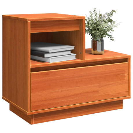 vidaXL Nachtkastje 2 pcs Wasbruin 60 x 34 x 51 cm Bewerkt hout afbeelding3 - 1