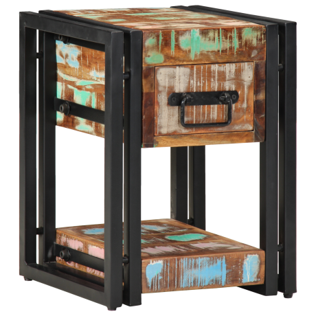 vidaXL Nachtkastje 40x40x40 cm van gerecycled massief hout afbeelding3 - 1