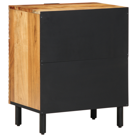 vidaXL Bed kast Bruin 50 x 33 x 60 cm Massief Acaciahout afbeelding3 - 1