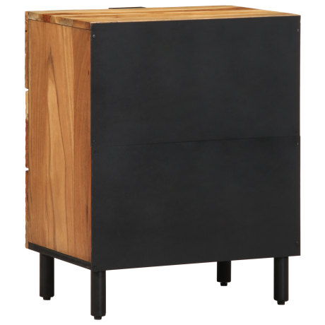 vidaXL Nachtkastje 50x33x62 cm massief acaciahout afbeelding3 - 1