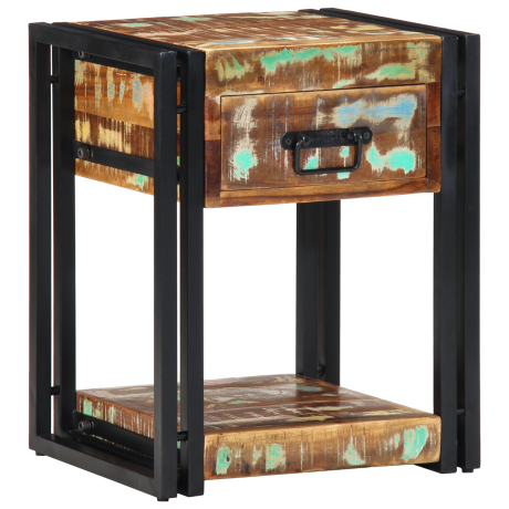 vidaXL Nachtkastjes 2 st 40x35x50 cm gerecycled hout afbeelding3 - 1