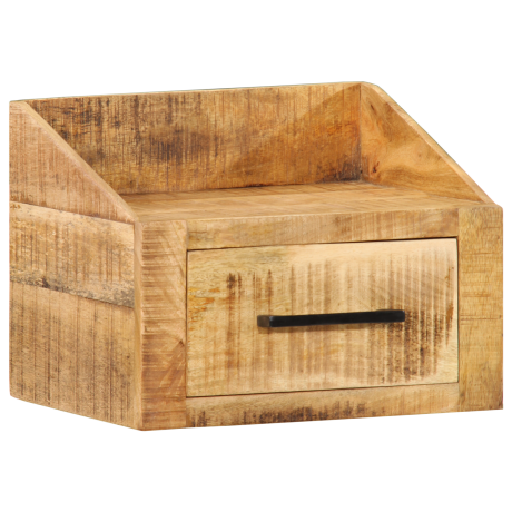 vidaXL Nachtkastje met lade Bruin 40 x 30 x 30 cm Massief Mango Hout afbeelding3 - 1