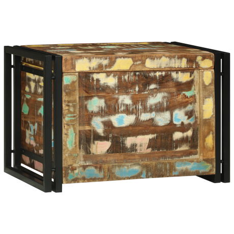 vidaXL Opbergbox 60x40x41 cm van Gerecycled Massief Hout afbeelding3 - 1