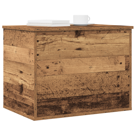 vidaXL Opslagdoos met opslag Oud hout 60 x 42 x 46 cm Bewerkt hout afbeelding3 - 1
