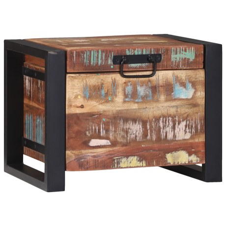 vidaXL Opbergkisten 40x30x30cm van Massief Teruggewonnen Hout en Metaal afbeelding3 - 1