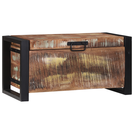 vidaXL Opbergkisten 60x30x30cm van Massief Gerecycled Hout en Metaal afbeelding3 - 1