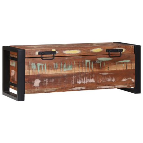 vidaXL Opbergkisten 80x30x30cm van Massief Gerecycled Hout en Metaal afbeelding3 - 1