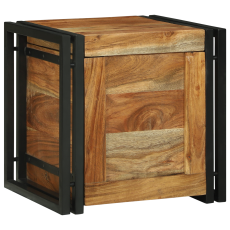 vidaXL Opbergkisten Bruin 40 x 40 x 40 cm Massief acaciahout afbeelding3 - 1