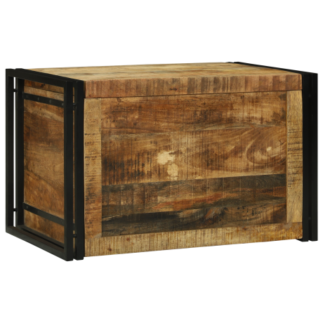 vidaXL Opslagbox 80x50x50 cm Massief Ruw Mango Hout afbeelding3 - 1
