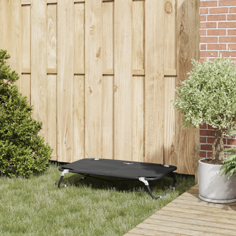 vidaXL Opvouwbaar Huisdierenbed Zwart ML Oxford Stof en Staal afbeelding3 - 1