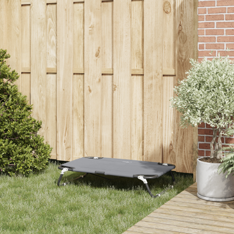 vidaXL Opvouwbaar Licht Grijs Hondenbed M Oxford Stof en Staal afbeelding3 - 1