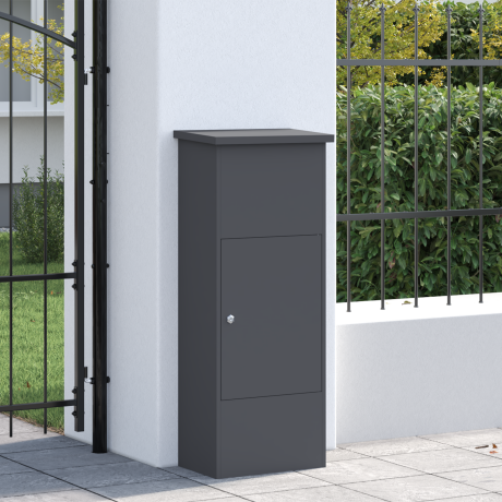 vidaXL Pakket inwerp box Antraciet 44.5 x 29 x 110.5 cm Staal afbeelding3 - 1
