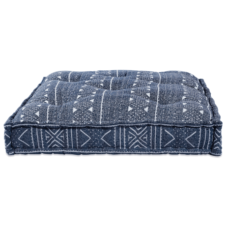 vidaXL Palletbankkussen 120x80x12 cm stof indigo afbeelding3 - 1