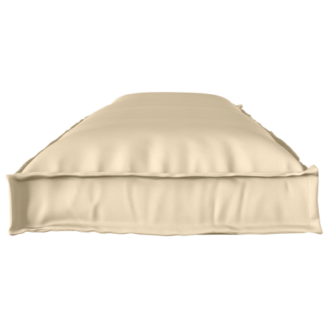 vidaXL Palletkussen bank 150x40x8 cm oxford stof beige afbeelding3 - 1