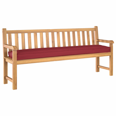vidaXL Palletkussen bank 180x40x8 cm oxford stof wijnrood afbeelding3 - 1