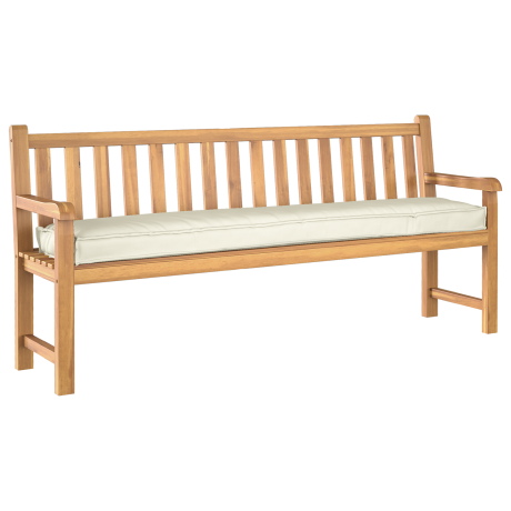 vidaXL Palletkussen bank 200x40x8 cm oxford stof crèmekleurig afbeelding3 - 1