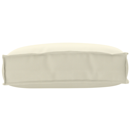 vidaXL Palletkussen rugleuning 50x40x12 cm oxford stof crèmekleurig afbeelding3 - 1