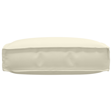 vidaXL Palletkussen zitting 60x60x12 cm oxford stof crèmekleurig afbeelding3 - 1