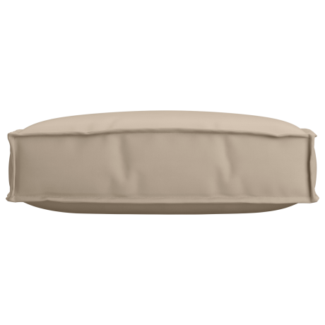 vidaXL Palletkussen zitting 60x60x12 cm oxford stof taupe afbeelding3 - 1
