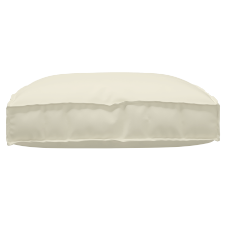 vidaXL Palletkussen zitting 80x80x12 cm oxford stof crèmekleurig afbeelding3 - 1