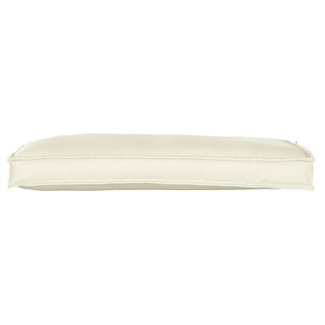 vidaXL Palletkussens 2 st bank 100x40x8 cm oxford stof crèmekleurig afbeelding3 - 1