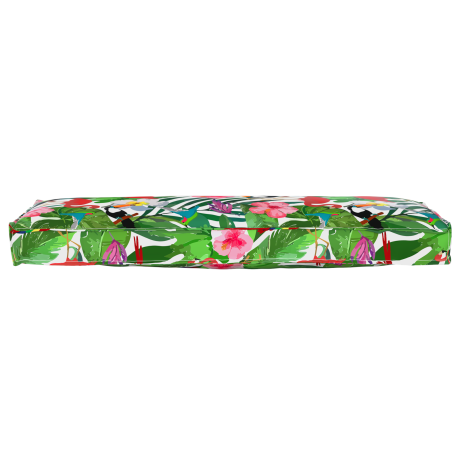 vidaXL Palletkussens 2 st bank 120x40x8 cm jungle oxford stof afbeelding3 - 1