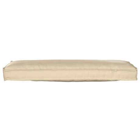 vidaXL Palletkussens 2 st bank 120x40x8 cm oxford stof beige afbeelding3 - 1