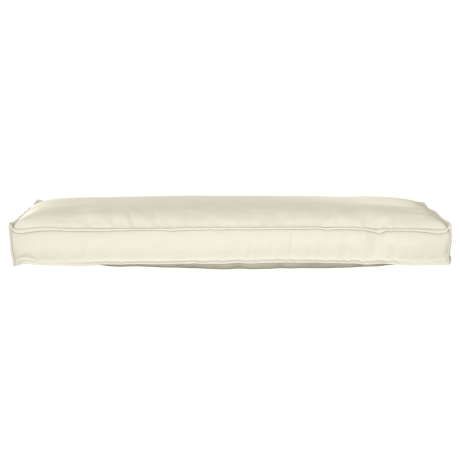 vidaXL Palletkussens 2 st bank 120x40x8 cm oxford stof crèmekleurig afbeelding3 - 1