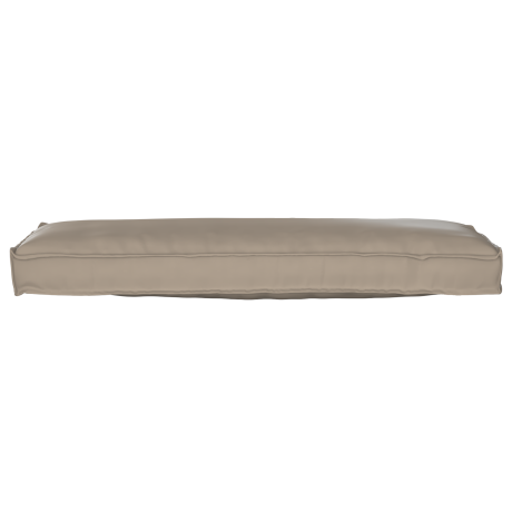 vidaXL Palletkussens 2 st bank 120x40x8 cm oxford stof taupe afbeelding3 - 1