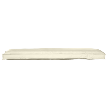 vidaXL Palletkussens 2 st bank 150x40x8 cm oxford stof crèmekleurig afbeelding3 - 1