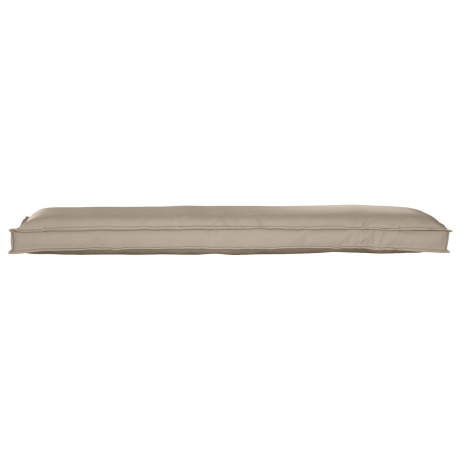 vidaXL Palletkussens 2 st bank 150x40x8 cm oxford stof taupe afbeelding3 - 1