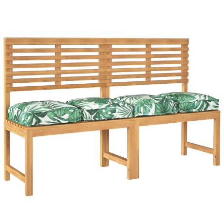 vidaXL Palletkussens 4 st zitting 40x40x8 cm bladpatroon oxford stof afbeelding3 - 1