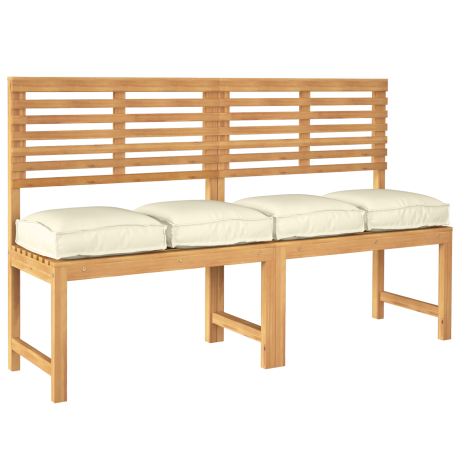vidaXL Palletkussens 4 st zitting 40x40x8 cm oxford stof crèmekleurig afbeelding3 - 1