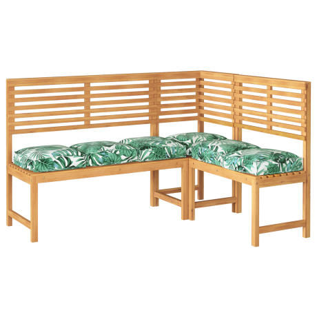 vidaXL Palletkussens 6 st zitting 40x40x8 cm bladpatroon oxford stof afbeelding3 - 1