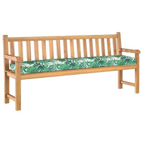 vidaXL Palletkussens voor Bank 2 stuks met Bladerenpatroon 180x40x8 cm van Oxford Stof afbeelding3 - 1