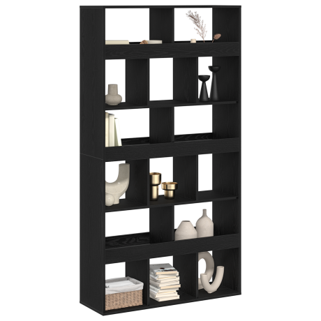vidaXL Plantenstandaard 100x33x187,5 cm bewerkt hout zwart eikenkleur afbeelding3 - 1