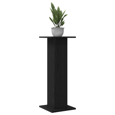 vidaXL Plantenstandaards 2 st 30x30x80 cm bewerkt hout zwart eiken afbeelding3 - 1