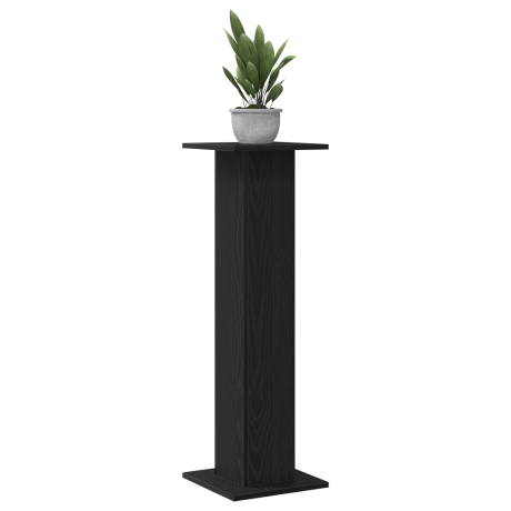 vidaXL Plantenstandaards 2 st 30x30x95 cm bewerkt hout zwart eiken afbeelding3 - 1