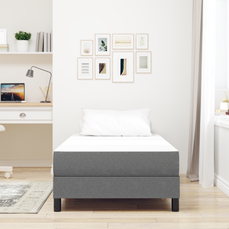 vidaXL Pocketveringmatras medium 100x200x20 cm stof lichtgrijs afbeelding3 - 1