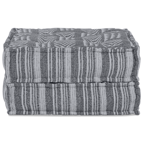vidaXL Poef modulair 70x70x36 cm stof grijs afbeelding3 - 1