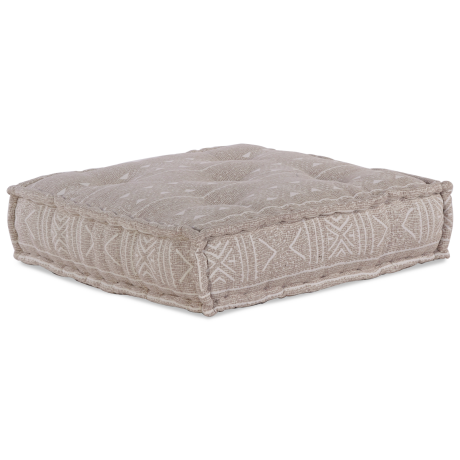 vidaXL Poef modulair 70x70x54 cm stof lichtbruin afbeelding3 - 1