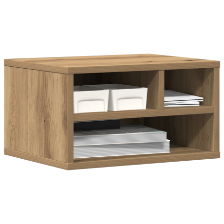 vidaXL Printerstandaard 40x32x22,5 cm bewerkt hout artisanaal eiken afbeelding3 - 1